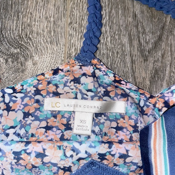 LC Lauren Conrad floral tank blouse - Picture 3 of 4